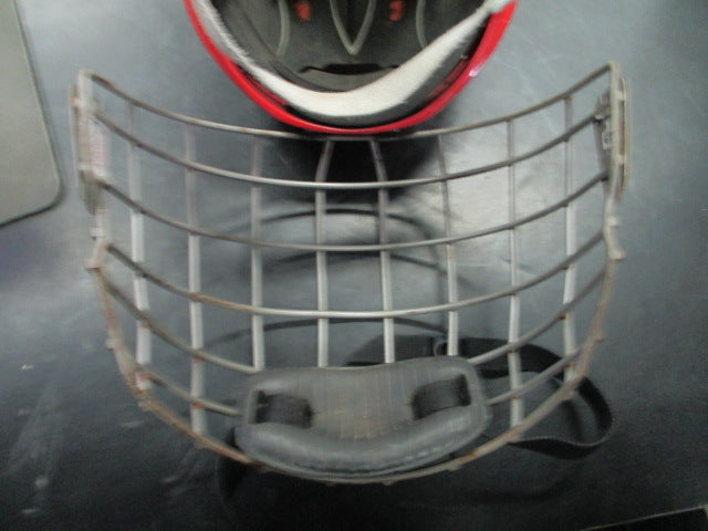 Load image into Gallery viewer, Used Bauer React Red Hockey Helmet w/ Mask
