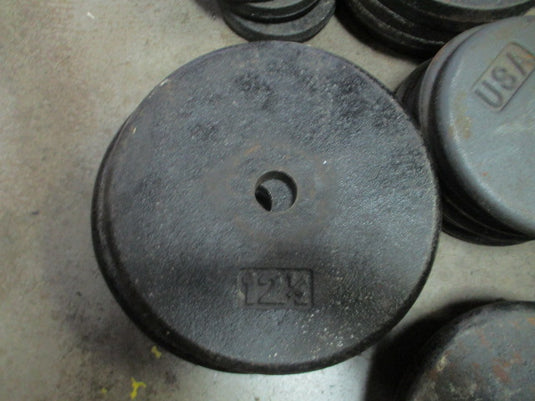 Used 12.5LB Cast Iron Weight Plate
