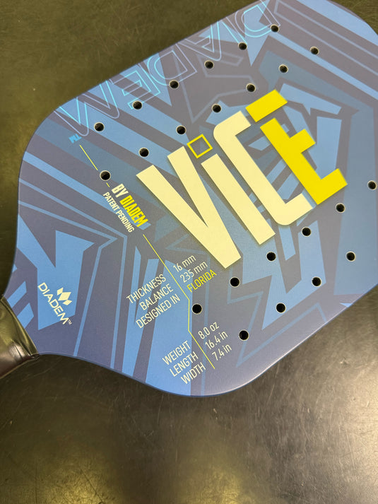 Used Diadem Vice High Performance Concept Pickleball Paddle DEMO