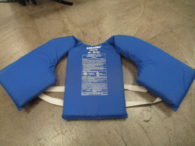 Load image into Gallery viewer, Used Stearns Youth Blue Life Vest - 50-90lbs
