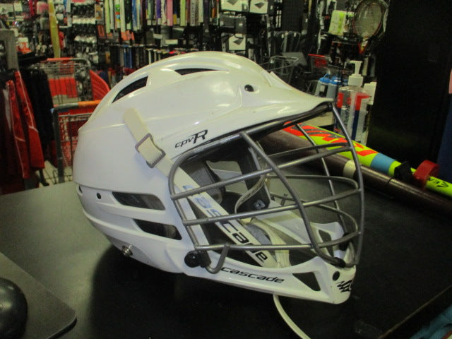 Load image into Gallery viewer, Used Cascade CPVR Lacrosse Helmet with Chinstrap Adjustable Crown Size M/L

