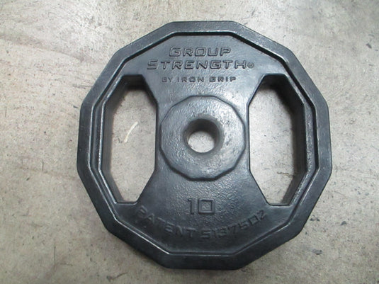 Used Group Strength Rubber Hex 10LB Standard Weight Plate