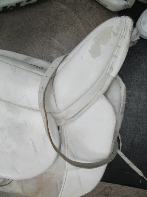 Load image into Gallery viewer, Used CCM Extreme Flex II Hockey Goalie Leg Pads Size 35&quot; + 2&quot; - Has Wear
