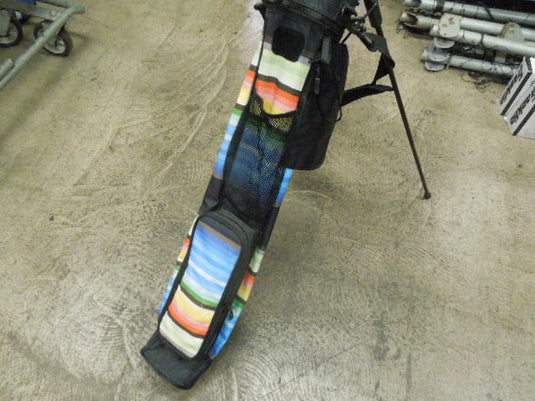 Used Multi Color Sunday Golf Stand Bag with Rain Cover