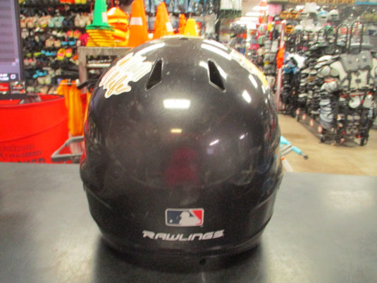 Used Rawlings Black Batting Helmet w/ Mask Size 6 1/2 - 7 1/2