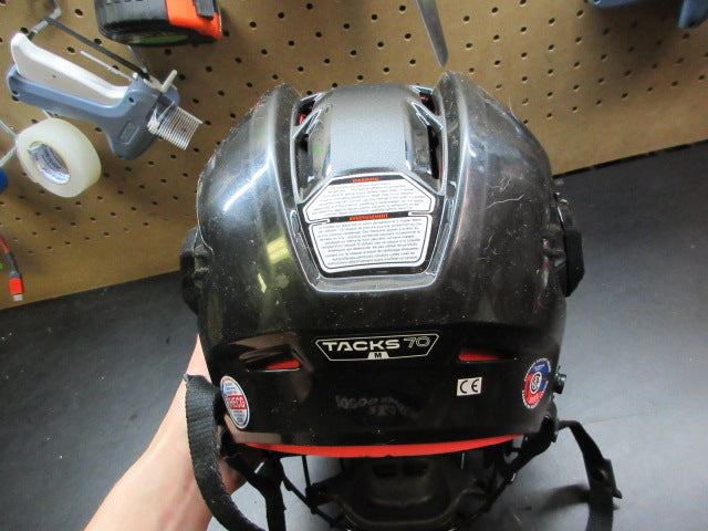 Load image into Gallery viewer, Used CCM Tacks 70 Hockey Helmet - Adjustable Size Medium
