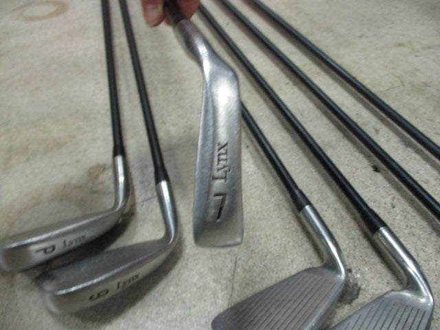 Load image into Gallery viewer, Used Lynx Oversize Iron Set 3 - 9 and Pitching Wedge (Missing 8 Iron)
