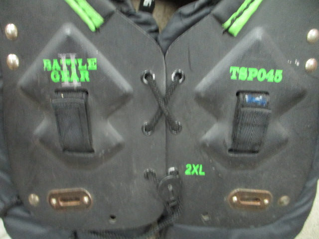 Load image into Gallery viewer, Used Tag Battle Gear II Football Shoulder Pads Size Youth 2XL
