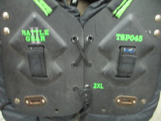 Used Tag Battle Gear II Football Shoulder Pads Size Youth 2XL