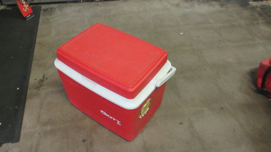 Used Vintage Gott 16 Red Cooler Ice Chest Model 1916