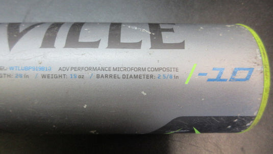 Used Louisville Slugger Prime 919 29" -10 USA Composite Baseball Bat