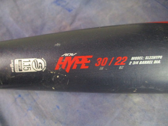 Used Easton ADV Hype 30" (-8) USSSA Baseball Bat