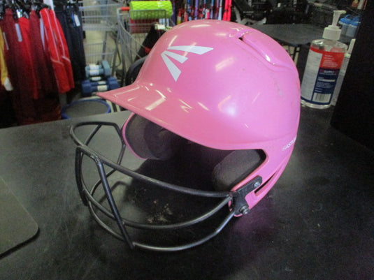 Used Easton Alpha Batting Helmet in Pink With Face Guard Size 6 1/4
