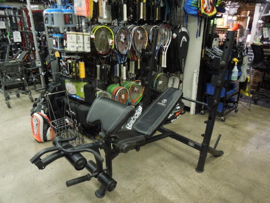 Used Marcy Pro Diamond Elite Adjustable Bench Press, Preacher Curl and Leg Ext