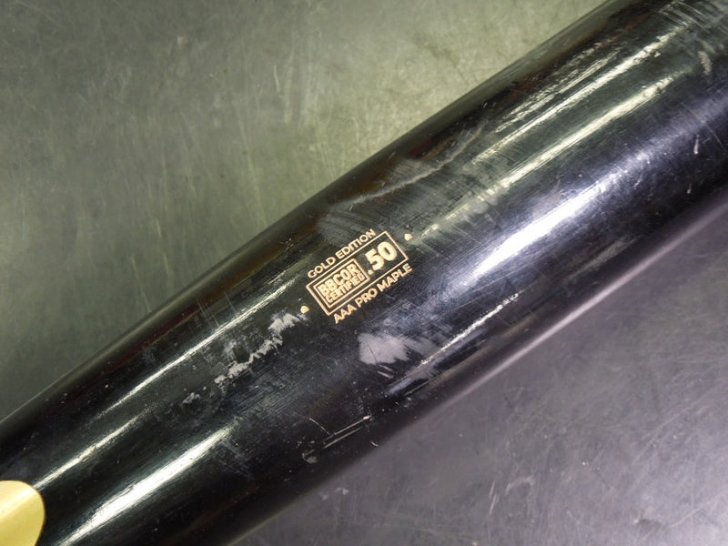 Load image into Gallery viewer, Used Baum Gold Edition AAA Pro Maple BBCOR Wood Baseball Bat 32.5 in 29.5 oz -3
