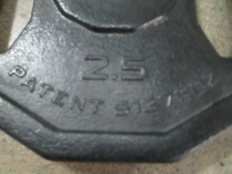 Load image into Gallery viewer, Used Group Strength Rubber Hex 2.5LB Standard Weight Plate

