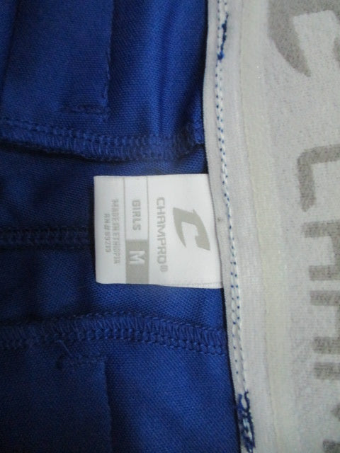 Used Champro Elastic Bottom Royal Blue Girls Medium Softball Pant