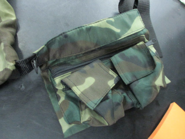 Load image into Gallery viewer, Used Camo Multi Pouch Waist Pack - Has Wear
