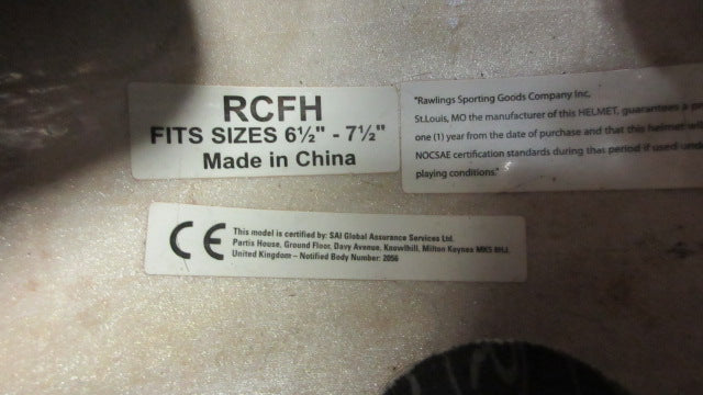 Load image into Gallery viewer, Used Rawlings RCFH Batting Helmet Youth Size 6 1/2 - 7 1/2 - small wear
