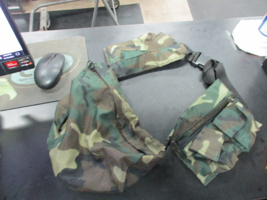 Used Camo Multi Pouch Waist Pack - Has Wear
