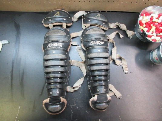 Used All-Star System 7 Catchers Shin Guards - 9-12