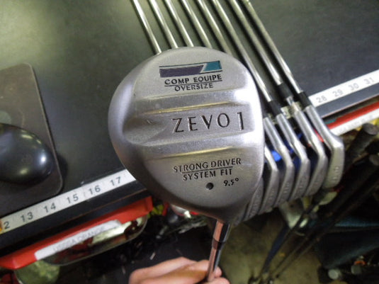 Used Zevo Comp Equipe Attack Zone Oversized Right Hand 11pc Golf Club Set