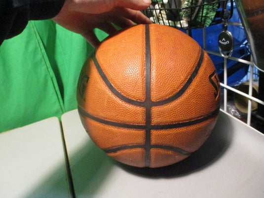 Used Spalding Never Flat Game Ball Series 28.5 Basketball