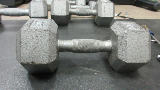 Used 25lb Cast Iron Dumbbell