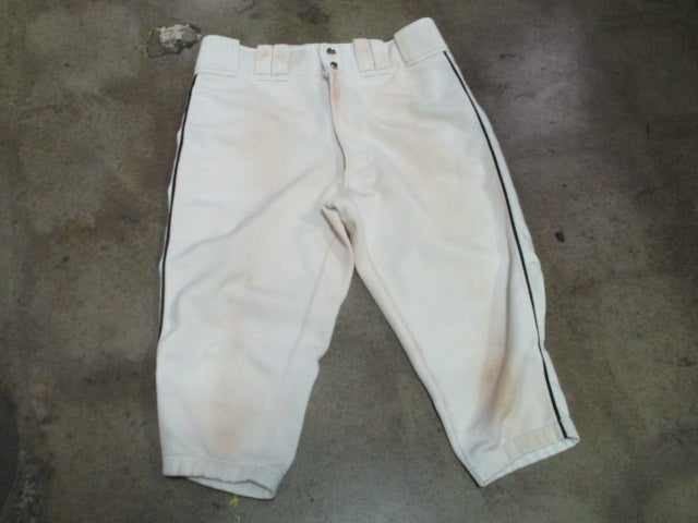Load image into Gallery viewer, Used Mizuno Performance Knicker Pants White with Black Piping Size Medium
