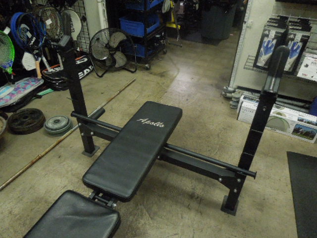 Load image into Gallery viewer, Used Apollo Athletics Bench Press Rack with Leg Ext
