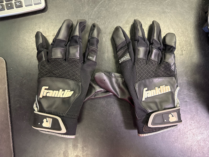 Load image into Gallery viewer, Heavy Use Franklin Shock X Adult Batting Gloves Size Large
