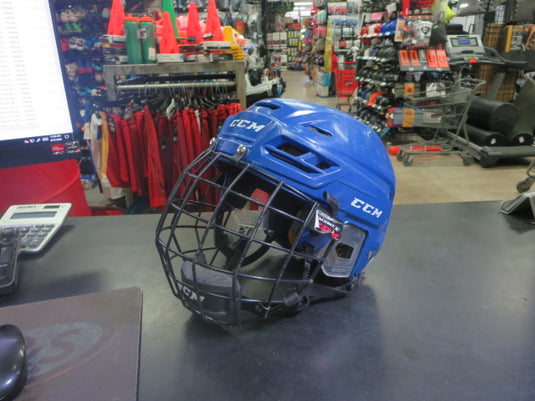 Used CCM Tacks 210 Jr Helmet with FM580 Mask Size Small