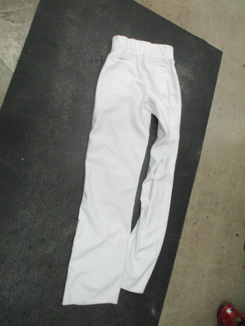 Used Open Bottom White Adult Small Baseball Pant