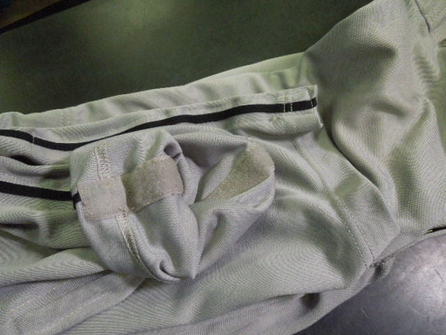 Load image into Gallery viewer, Used Champro Adjustable Open Leg Baseball Pants in Grey w/ Black Piping Size YL
