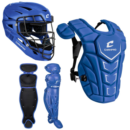 New Champro Adult Optimus MVP Plus Catcher's Set - Royal Blue