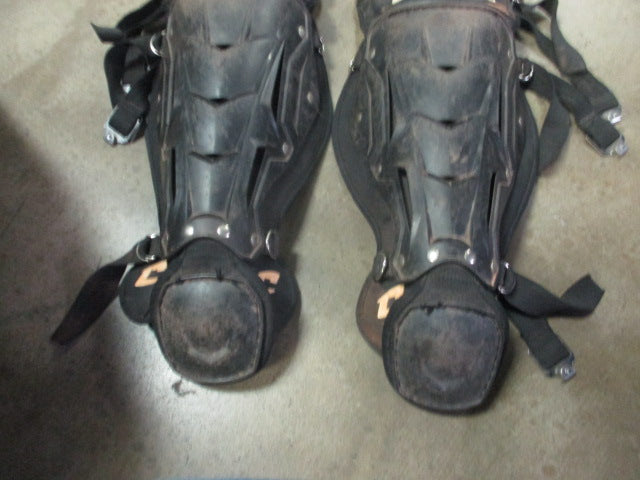 Load image into Gallery viewer, Used Champro Catcher Shin Guards - Youth - Starting To Peel
