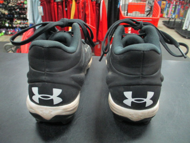 Load image into Gallery viewer, Used Under Armour BSBL Black Cleats Size 4
