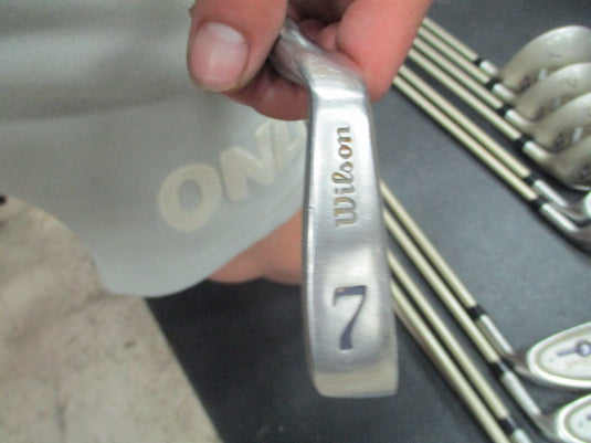 Used Wilson Pro Staff Oversized Iron Set 4-PW, Sand, 3,5,7,1 Wood- RH