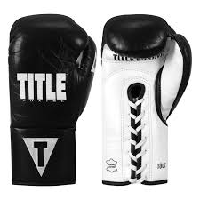 Load image into Gallery viewer, New Title Great Official Pro Fight Gloves 8 Oz.- Black/White
