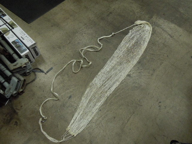 Load image into Gallery viewer, Used White Expanding Net Style Hammock with Two O Ring Suspension Points
