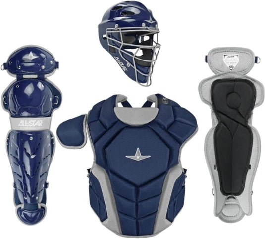 New All-Star Top Star Series Baseball Catcher's Set Ages 12-16 - Navy