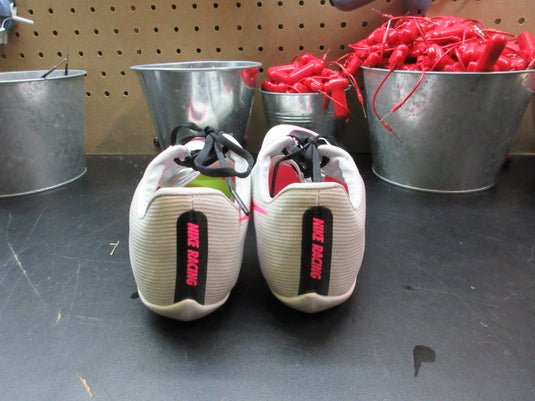 Used Nike Zoom 400 Spikes Sprint Pure Platinum Track Shoes - Size 5