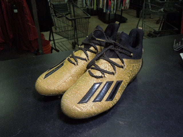 Load image into Gallery viewer, Used Adidas Adizero Young King Royalty Gold Football Cleats Size 10
