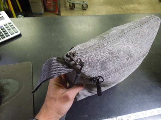Used Grey Packable Duffle Bag in Heather Grey