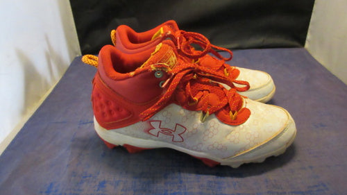 Used Under Armour Harper 8 TPU Cleats Youth Size 4 - wear on ankles