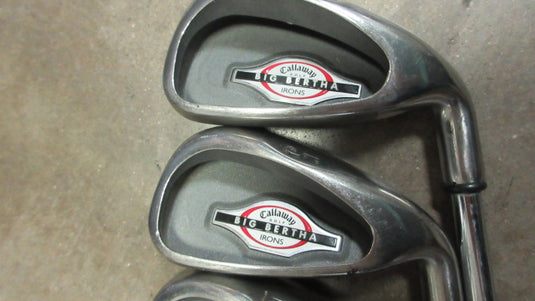 Used Callaway Big Bertha Iron Set , 4-10,W - RH