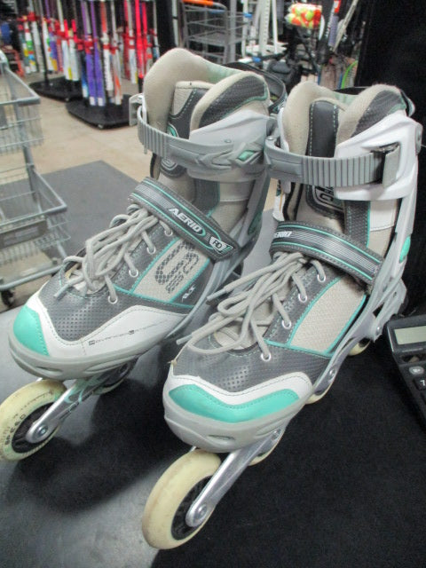 Used Aerid RD Elite series Q60 Skates with race bearings in grey size 9