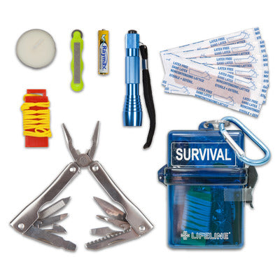 New Lifeline Weather Resistant Survival Kit - 13 Piece Kit