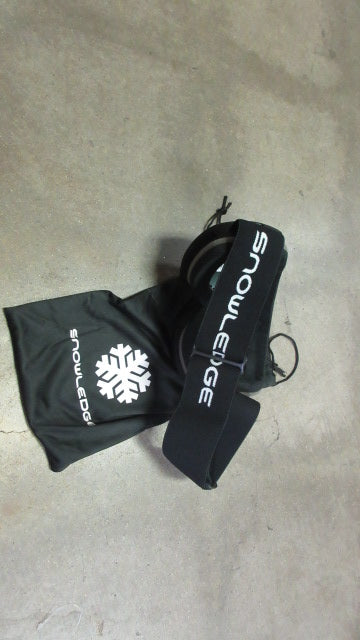 New Snowlodge Backflip Ski Goggles - Matte Black/ Fake Green