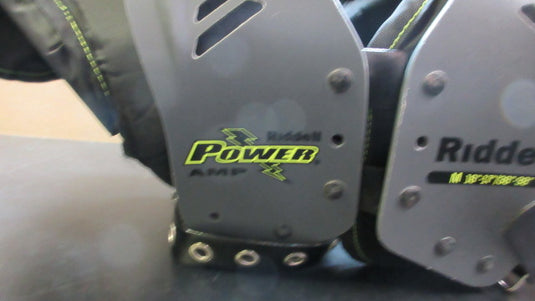 Used Riddell Power AMP Football Shoulder Pads - Size Med